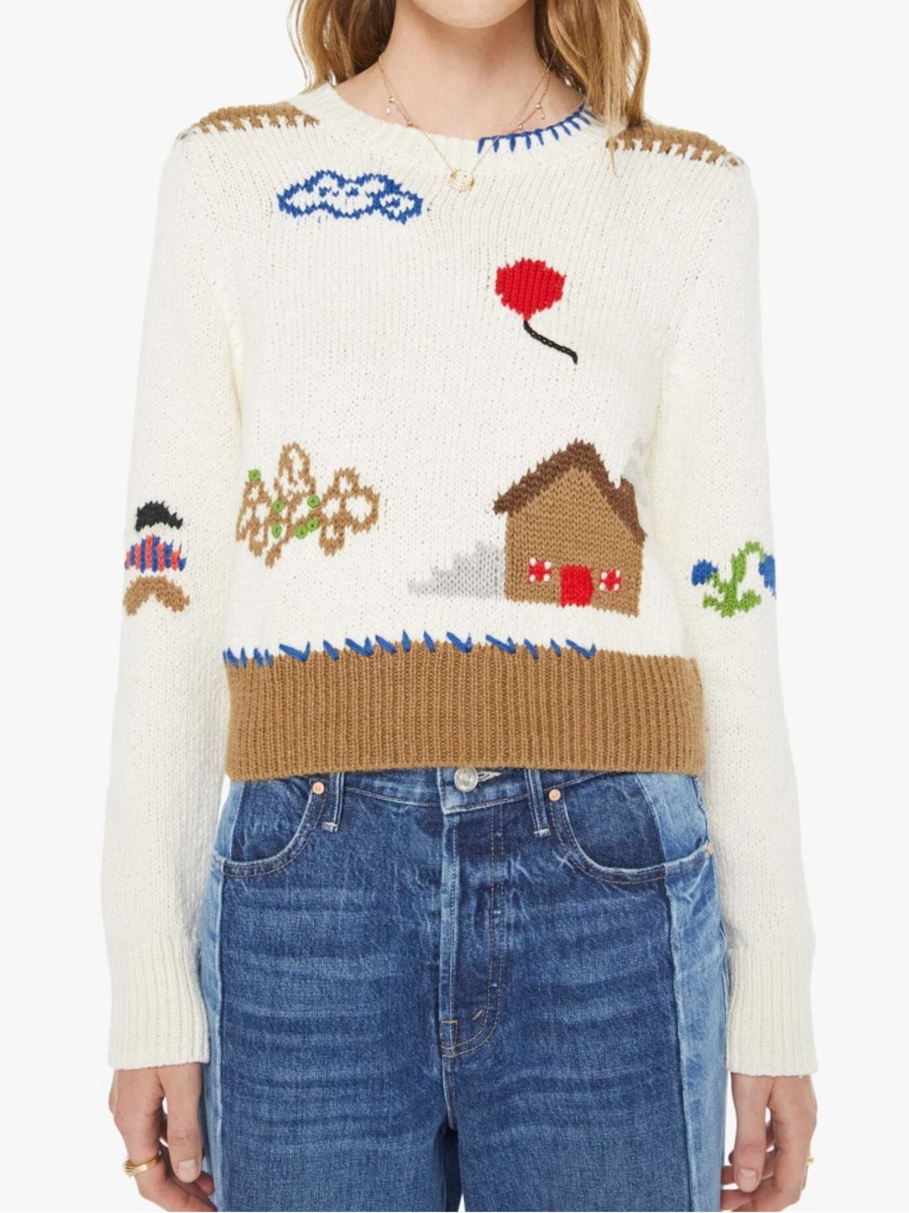 MOTHER The Shrunken Pullover Sweater NWT